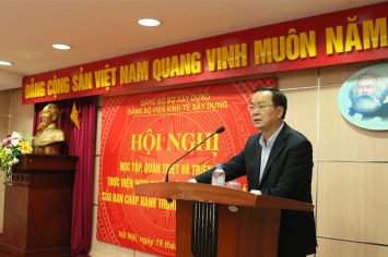 Viện Kinh tế xây dựng tổ chức học tập, quán triệt Nghị quyết Trung ương 6 khóa XII