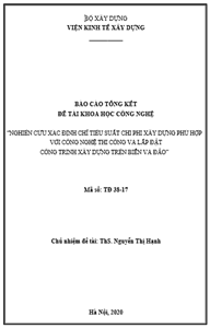 ĐỀ TÀI: Nghiên cứu hoàn thiện chính sách, định mức kinh tế, chi phí cho bảo vệ môi trường và giá dịch vụ trong xử lý chất thải rắn sinh hoạt