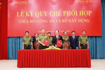 Ngày 10/9/2020, tại Hà Nội, Bộ Xây dựng và Bộ Công an tổ chức lễ ký kết Quy chế phối hợp giữa 2 Bộ.