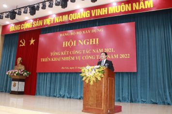 Đảng bộ Bộ Xây dựng tổng kết công tác năm 2021, triển khai nhiệm vụ năm 2022