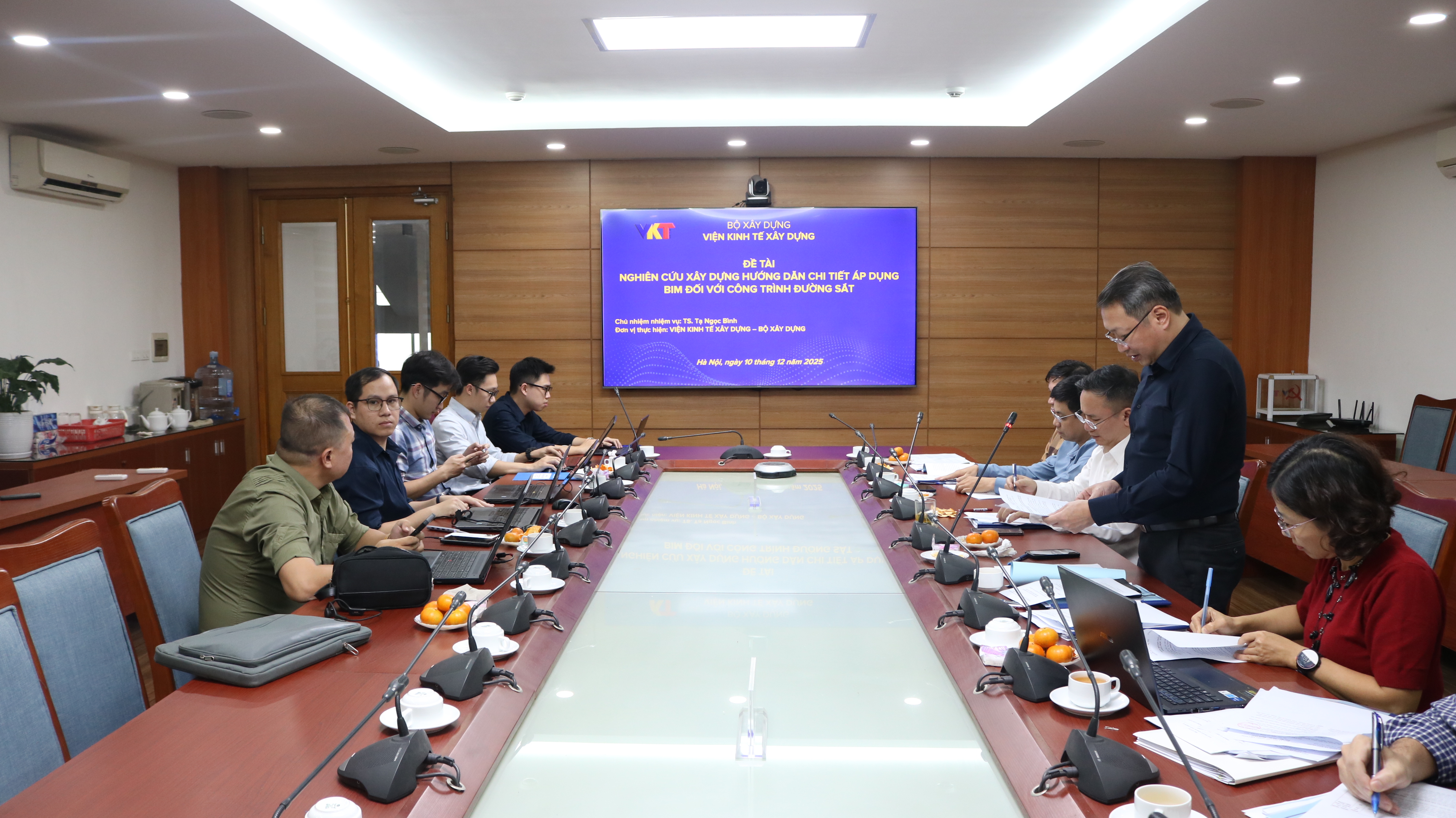 Viện Kinh tế xây dựng nghiệm thu 02 đề tài nghiên cứu về ứng dụng BIM trong thẩm định và hạ tầng đường sắt