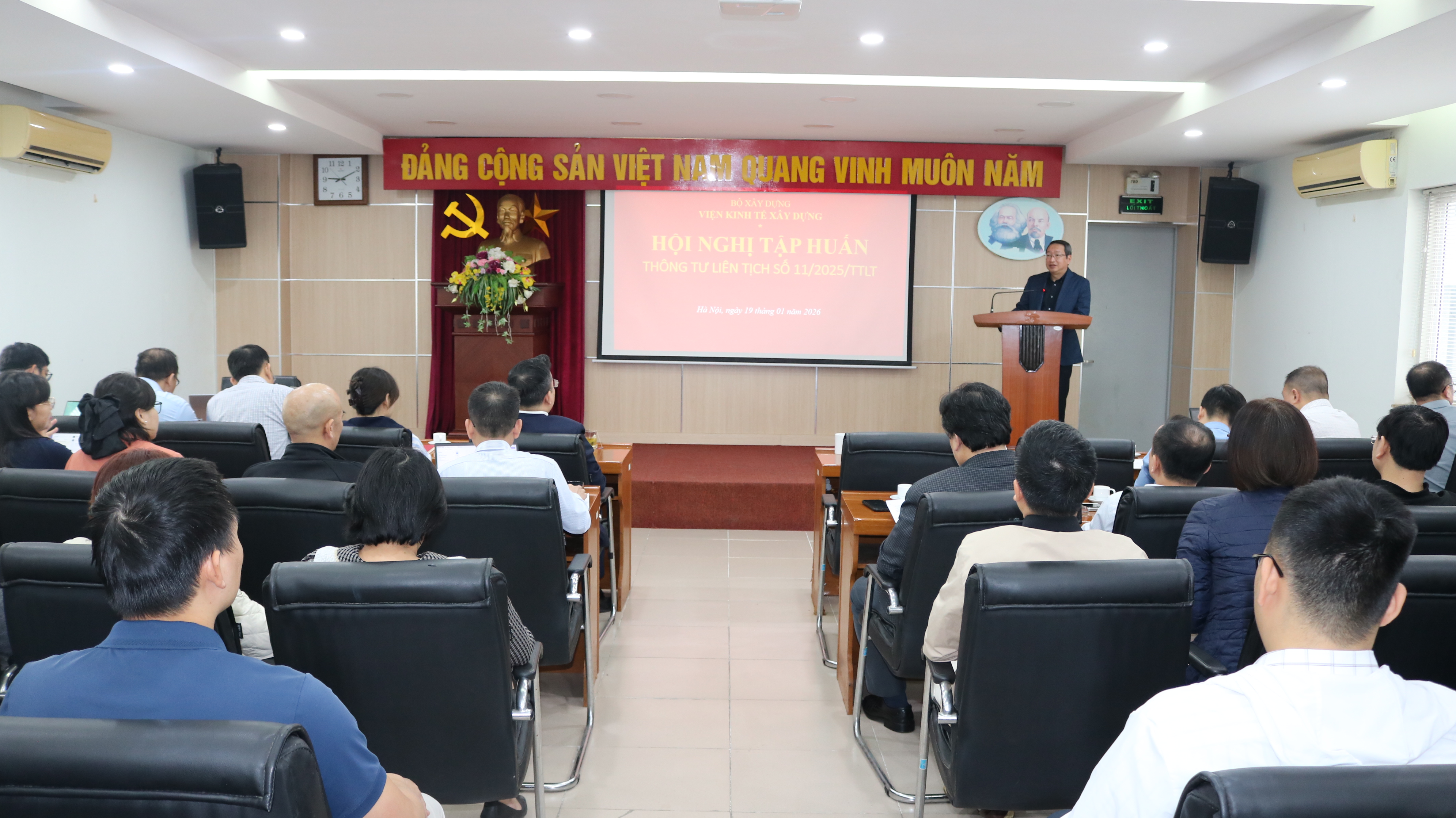 Viện Kinh tế xây dựng tổ chức hội nghị phổ biến, quán triệt quy định về nhận diện và xử lý lãng phí theo Thông tư liên tịch số 11/2025/TTLT