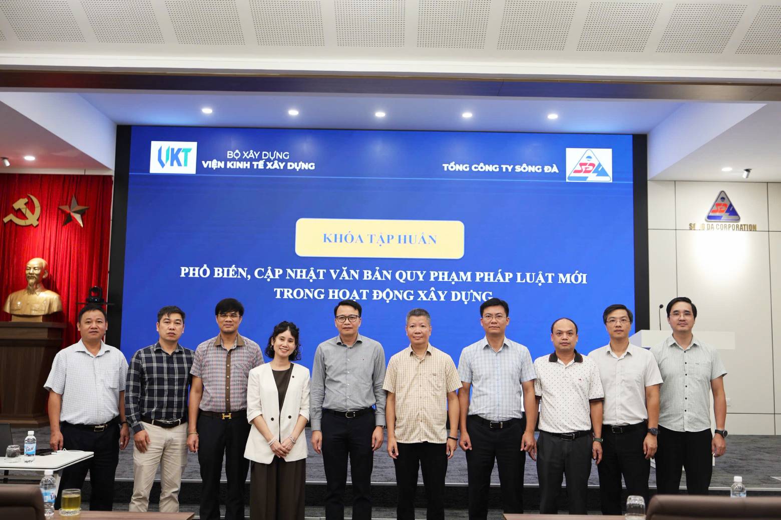 Viện Kinh tế xây dựng tổ chức khóa tập huấn phổ biến, cập nhật pháp luật mới trong hoạt động xây dựng cho Tổng công ty Sông Đà