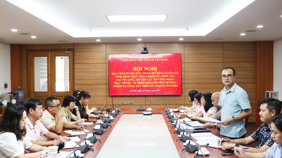 Công đoàn Viện Kinh tế xây dựng triển khai phương hướng, nhiệm vụ trọng tâm cuối năm 2026