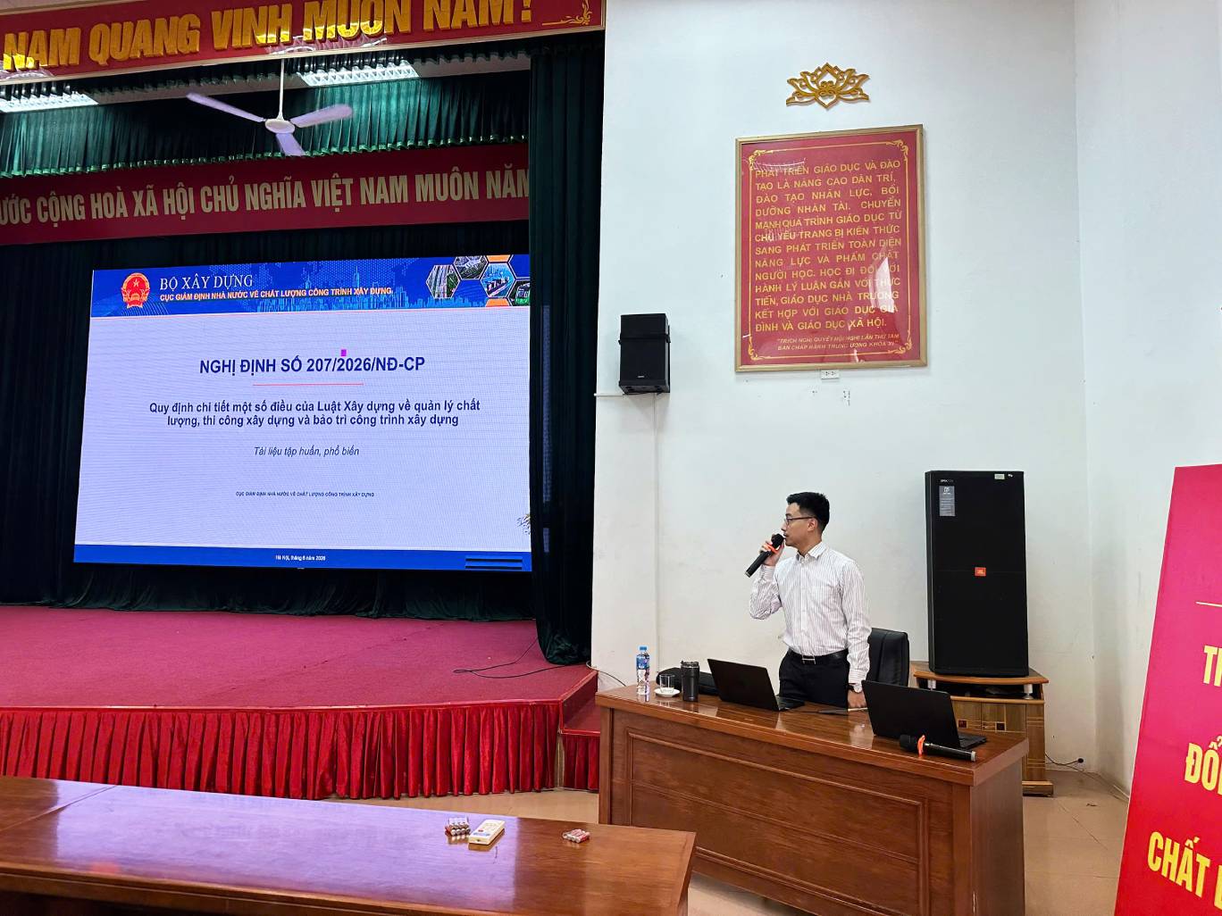 Tổ chức Lớp tập huấn, bồi dưỡng nghiệp vụ về giám sát, quản lý chất lượng công trình năm 2026