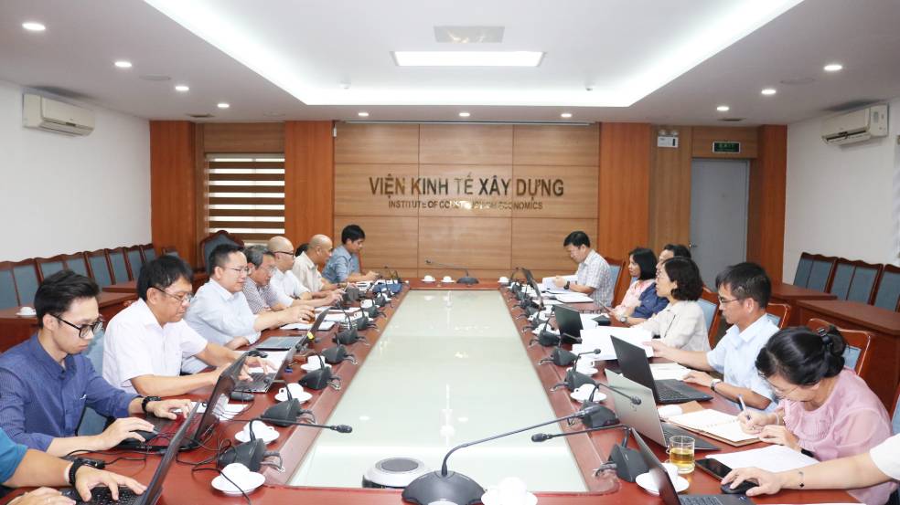Viện Kinh tế xây dựng rà soát tiến độ thực hiện các nhiệm vụ Khoa học và Công nghệ cấp Bộ được giao